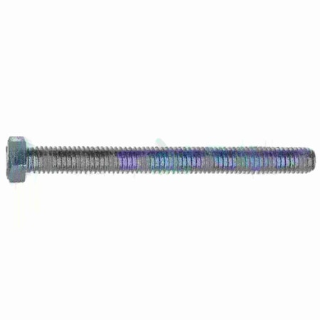 Grade 5, 3/8-16 Hex Head Cap Screw, Zinc Plated Steel, 4 In L, 2 PK